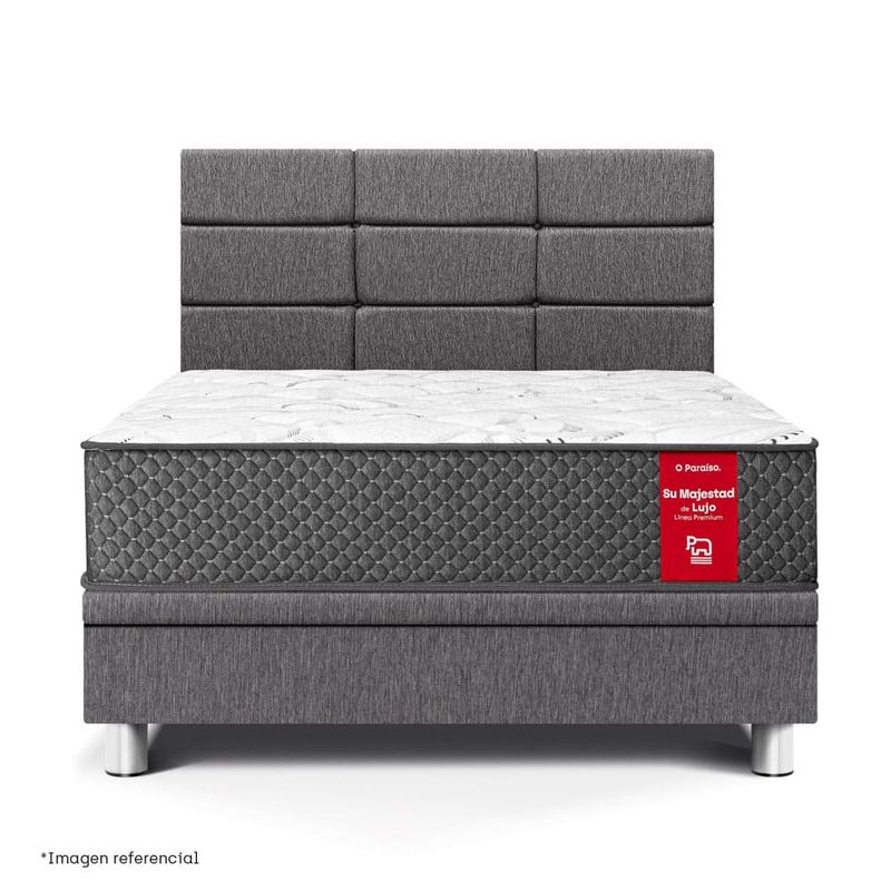 Dormitorio Boxet Blocks Su Majestad Gris | 1.5 plazas