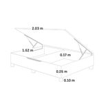 Cama Boxet Su Majestad Gris | Queen