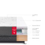 Cama Boxet Su Majestad Charcoal | Queen