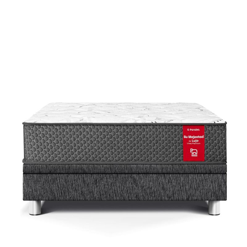 Cama Boxet Su Majestad Charcoal | 2 plazas