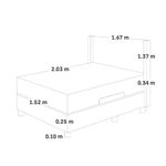 Dormitorio Boxet Gold Royal Cloud Gris | Queen