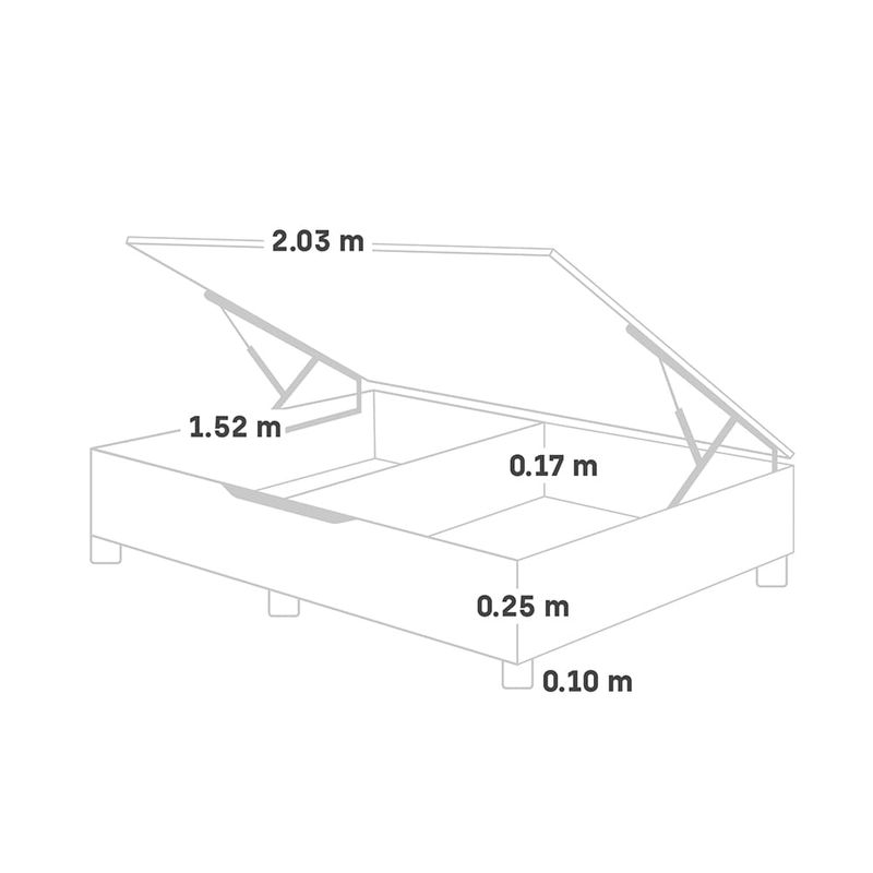 Dormitorio Boxet Blocks Pocket Star Gris | Queen