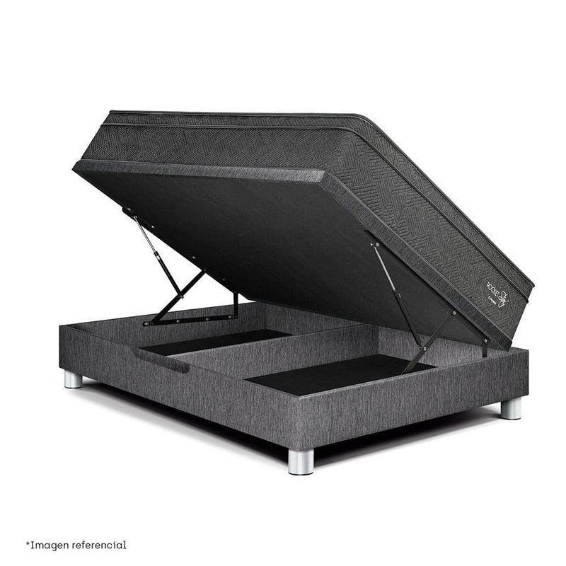 Cama Boxet Super Star Gris | 1.5 plazas