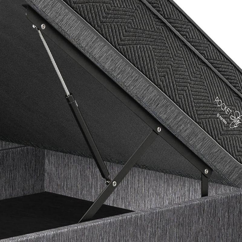 Cama Boxet Super Star Gris | 1.5 plazas