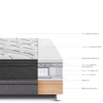 Cama Boxet Super Star Gris | 1.5 plazas