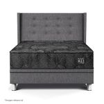 Dormitorio Boxet Gold Pocket Max Black Gris | 1.5 plazas