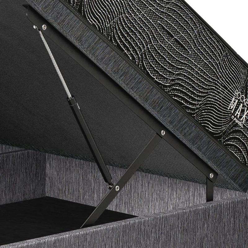 Dormitorio Boxet Gold Pocket Max Black Gris | 1.5 plazas