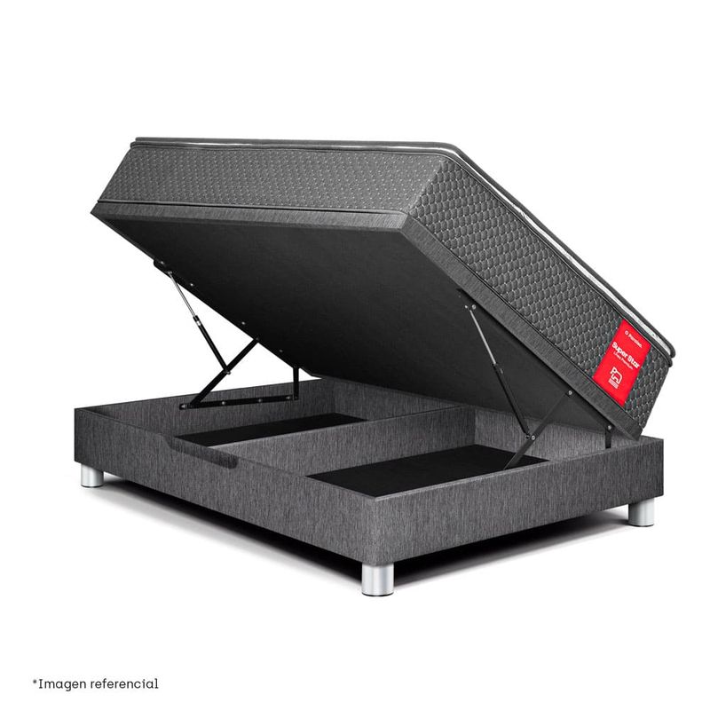 Cama Boxet Super Star Gris | 2 plazas