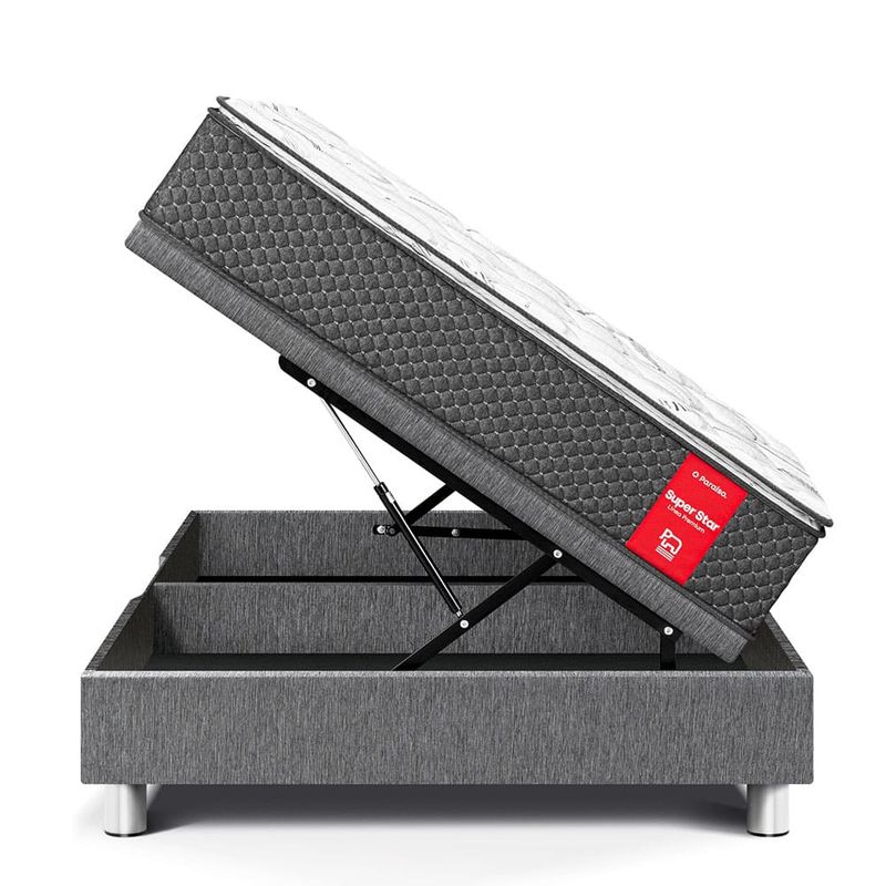 Cama Boxet Super Star Gris | 2 plazas