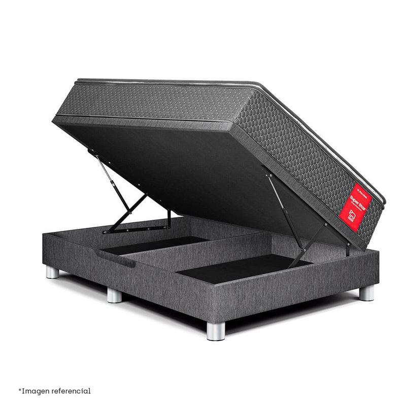 Cama Boxet Super Star Gris | Queen