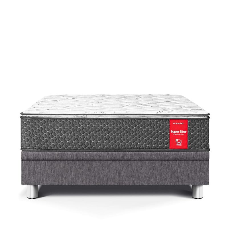 Cama Boxet Super Star Gris | Queen