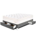 Cama con Cajones Royal Cloud Gris | 2 plazas