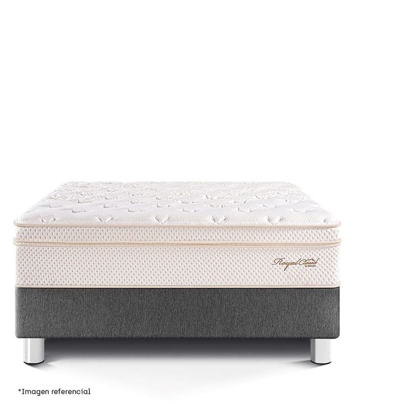Cama Royal Cloud Gris | 1.5 plazas