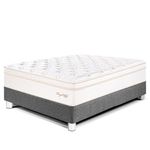 Cama Royal Cloud Gris | 1.5 plazas