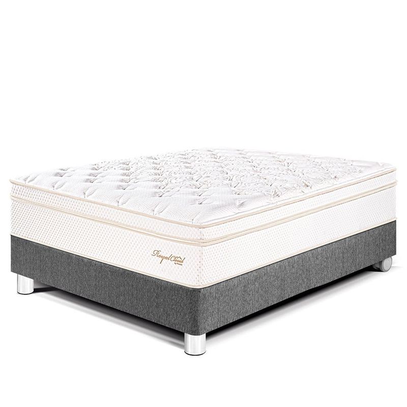 Cama Royal Cloud Gris | 1.5 plazas