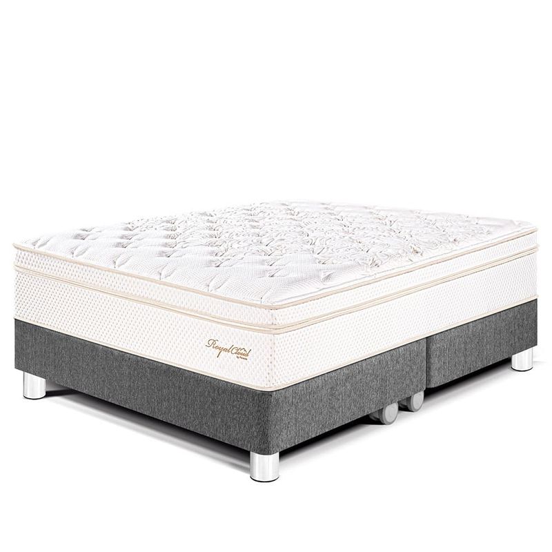 Cama Royal Cloud Gris | Queen