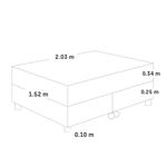 Cama Royal Cloud Gris | Queen