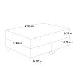 Cama Royal Cloud Gris | King