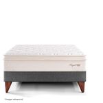 Cama Europea Royal Cloud Gris | 1.5 plazas