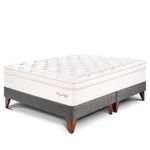 Cama Europea Royal Cloud Gris | Queen