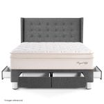 Dormitorio con Cajones Royal Cloud Gold Gris | Queen