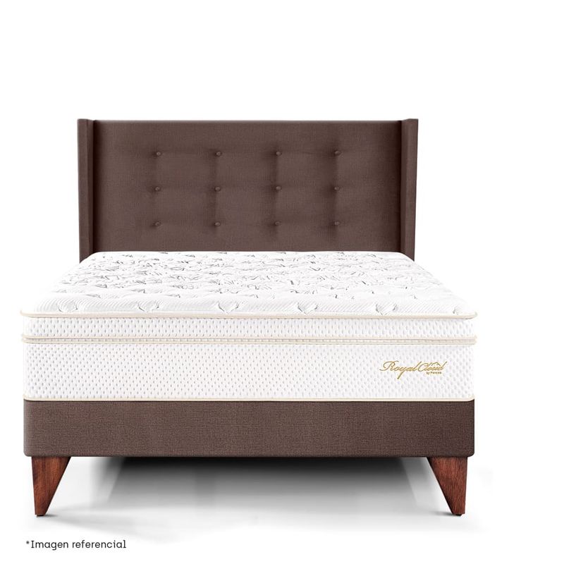 Dormitorio Europeo Royal Cloud Gold Chocolate | 1.5 plazas
