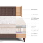 Dormitorio Europeo Royal Cloud Gold Chocolate | 1.5 plazas