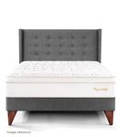 Dormitorio Europeo Royal Cloud Gold Gris | 2 plazas