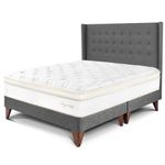 Dormitorio Europeo Royal Cloud Gold Gris | King