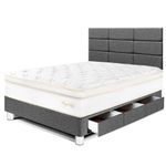 Dormitorio con Cajones Royal Cloud Blocks Gris | 1.5 plazas