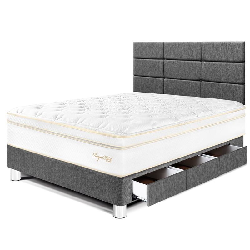 Dormitorio con Cajones Royal Cloud Blocks Gris | 1.5 plazas