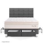 Dormitorio con Cajones Royal Cloud Blocks Gris| Queen