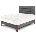 Dormitorio Europeo Royal Cloud Blocks Gris | 2 plazas