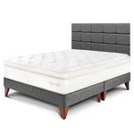 Dormitorio Europeo Royal Cloud Blocks Gris | Queen