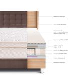 Dormitorio Boxet Gold Royal Cloud Chocolate | 1.5 plazas