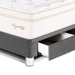 Dormitorio con Cajones Royal Cloud Gris | 1.5 plazas