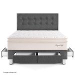 Dormitorio con Cajones Royal Cloud Gris | Queen