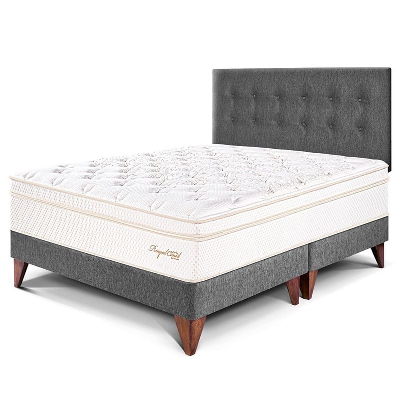 Dormitorio Europeo Royal Cloud Gris | Queen