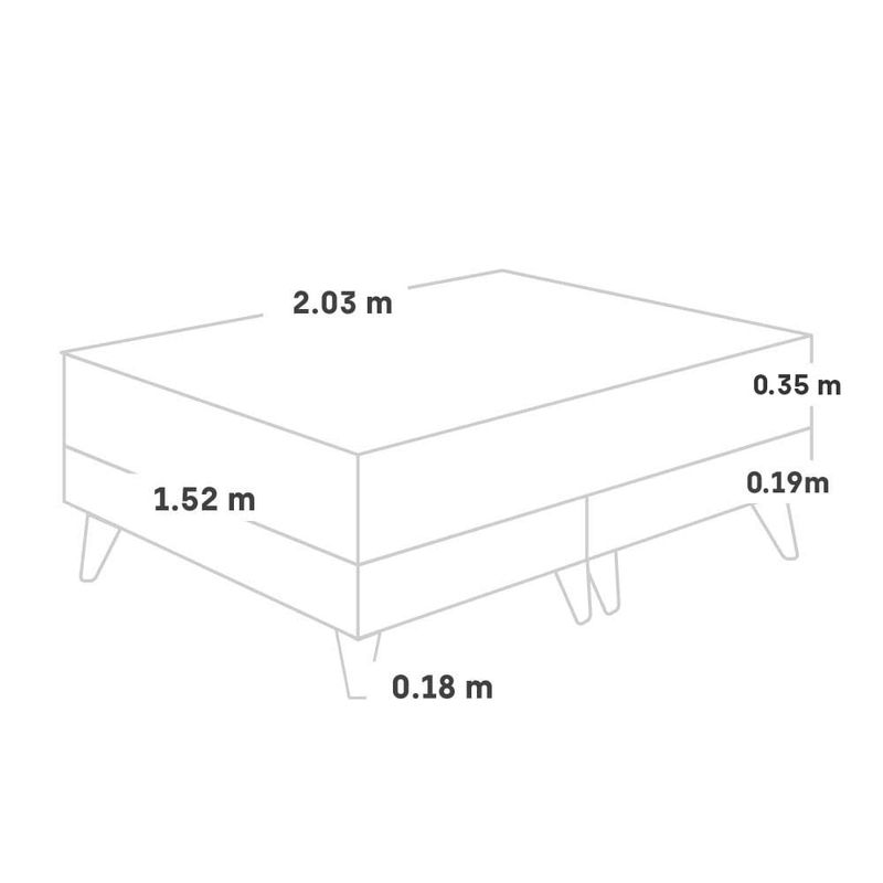 Cama Europea Royal Dynasty Chocolate | Queen