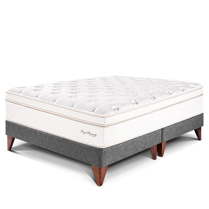 Cama Europea Royal Dynasty Gris | King
