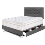 Dormitorio con Cajones Royal Dynasty Gris | 1.5 plazas
