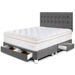 Dormitorio con Cajones Royal Dynasty Gris | King
