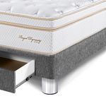 Dormitorio con Cajones Royal Dynasty Gris | King