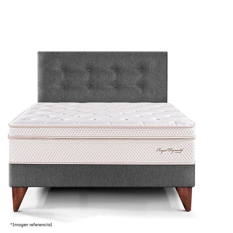 Dormitorio Europeo Royal Dynasty Gris | 1.5 plazas