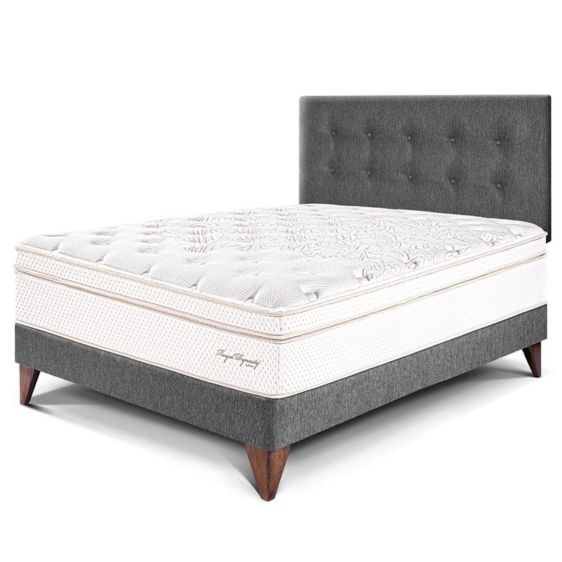 Dormitorio Europeo Royal Dynasty Gris | 2 plazas