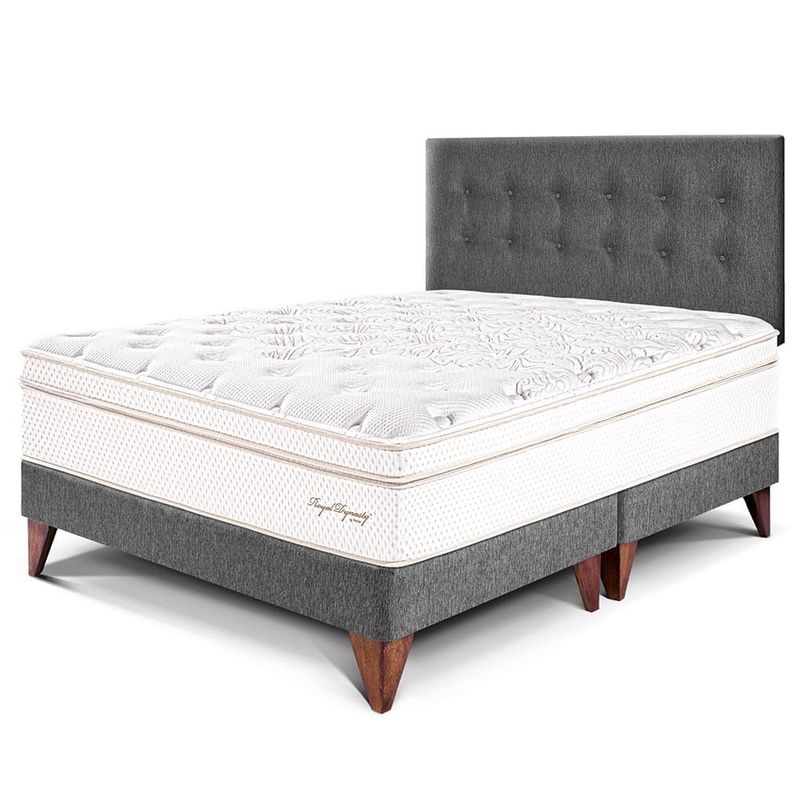 Dormitorio Europeo Royal Dynasty Gris | Queen