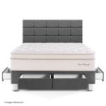Dormitorio con Cajones Royal Dynasty Blocks Gris | Queen