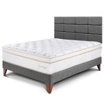 Dormitorio Europeo Royal Dynasty Blocks Gris | 2 plazas