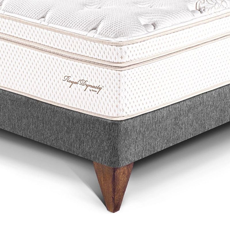 Dormitorio Europeo Royal Dynasty Blocks Gris | Queen