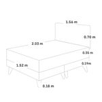 Dormitorio Europeo Royal Dynasty Blocks Gris | Queen